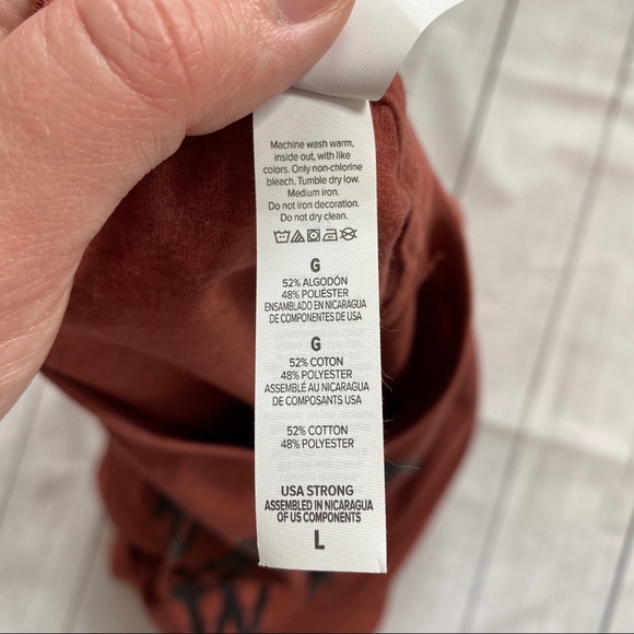 🔥SOLD🔥Just A Small Town Girl Bella Canvas T-Shirt Rust - Picture 3 of 3